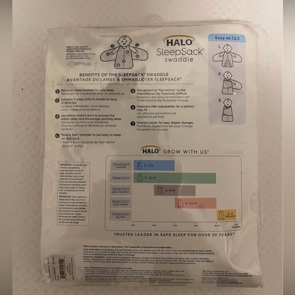 HALO premie fleece sleep sack Pink - Picture 5 of 5